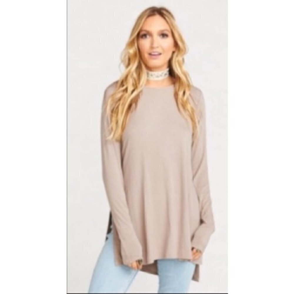 💕SHOW ME YOUR MUMU💕 Lewis Top ~ Slinky Rib Stone